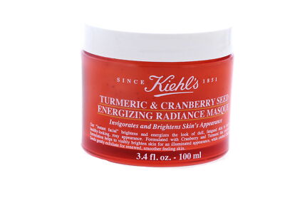 Kiehl's Turmeric & Cranberry Seed Energizing Radiance Mask, 3.4 oz 2 Pack