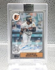 Cedric Mullins 💥 2022 Topps Clearly Authentic Black [#SN 02/75] AUTO Autograph 