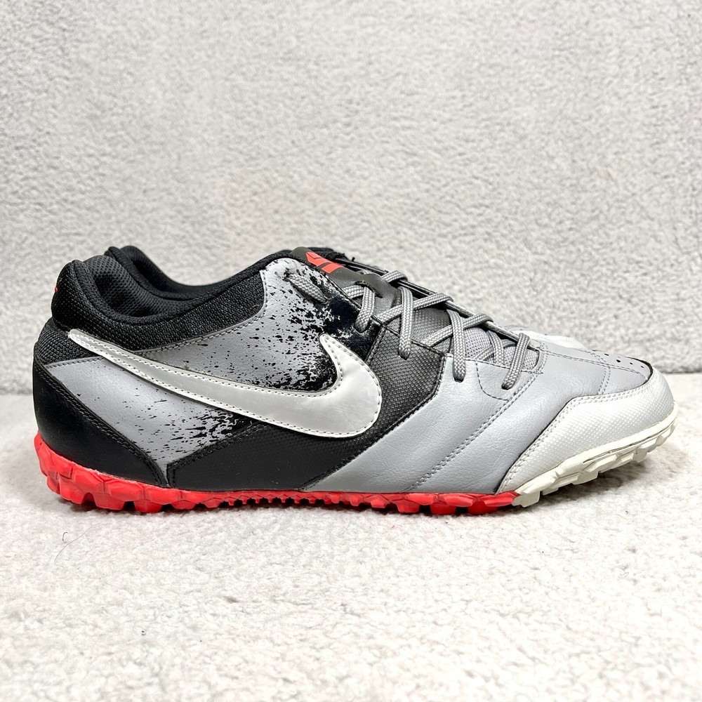 Nike 5 Bomba Mens Size 13 Soccer Football Shoes Black Gray Red 415130-003