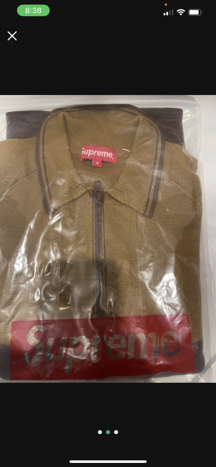 Pull zippé couleur Supreme