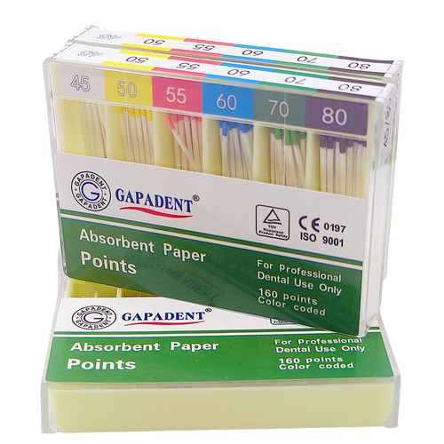200 Pcs Dental Absorbent Paper Points Endodontic Gutta Percha Sterile #15-#40 - Picture 39 of 44