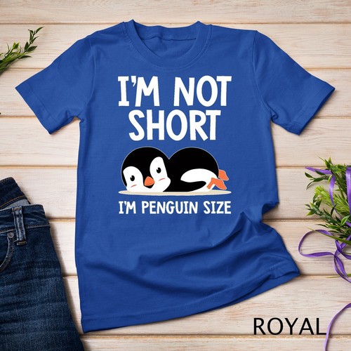 I'm Not Short I'm Penguin Talla Adorable Penguin Lover Regalos Camiseta Unisex - Imagen 12 de 15