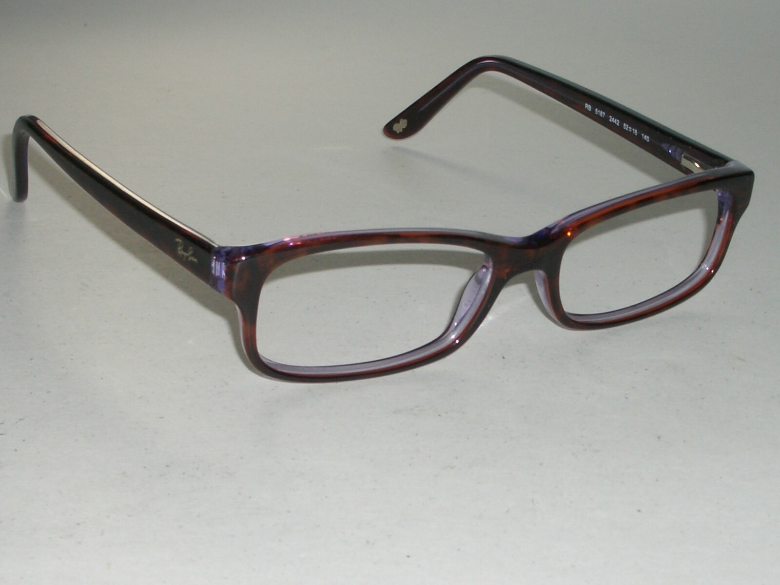 RAY BAN RB5187 2442 52[]16 SLEEK FLEX RECTANGULAR EYEGLASS/SUNGLASSES FRAME ONLY