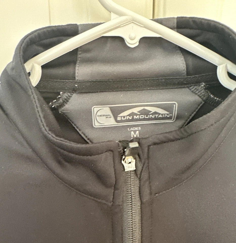 Womens Sun Mountain Thermal Jacket Black/Gray Size M - Image 2 of 4