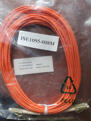 8m/26.24ft LC/LC Duplex 9/125 Single-Mode Fiber Optic Patch Cable Orange