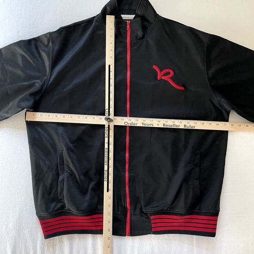Vintage Rocawear Track Jacket 2XL Mens Black Red Full Zip Y2K Hip Hop Rap Jay Z - Picture 5 of 11