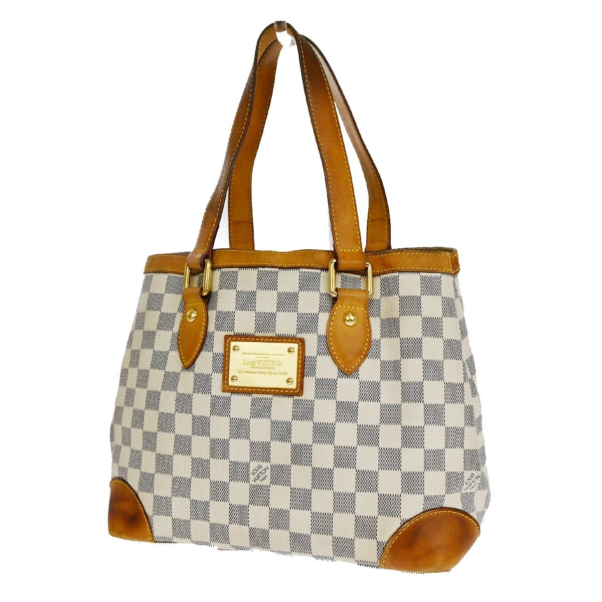 LOUIS VUITTON LOUIS VUITTON Hampstead PM Shoulder tote bag N51207 Damier  Azur Used LV N51207