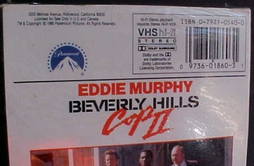 BEVERLY HILLS COP II VHS Video Tape Paramount EDDIE MURPHY NEW FACTORY SEALED - Picture 15 of 16