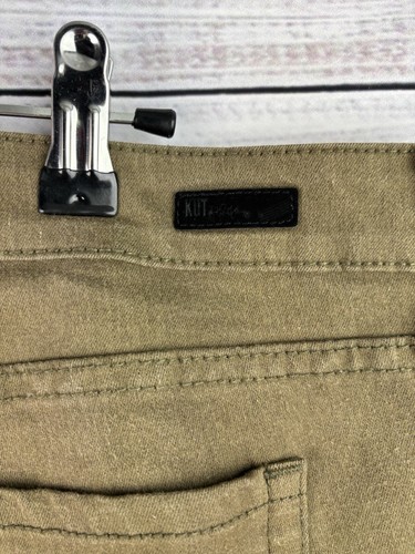 Kut From The Kloth Size 16 Diana Skinny Corduroy Pants Tan Stretchy Flat Front - Picture 10 of 15