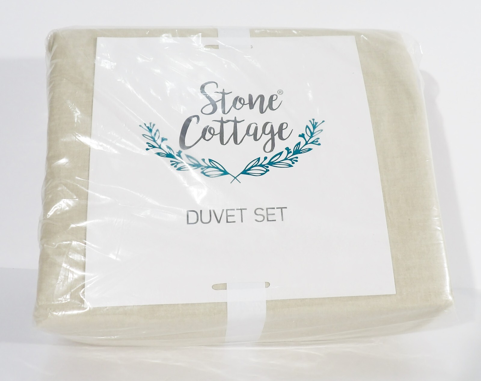 Stone Cottage Asher Beige Duvet Cover & Sham Set Full/Queen 100 Cotton