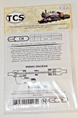 TCS #1278 CN Two-Piece Decoder for ''Classic'' Atlas N diesel locomotives NEW