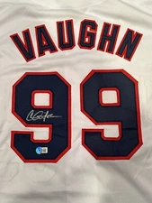 Charlie Sheen Signed Jersey Major League Ricky Vaughn Autographed BAS HOLO