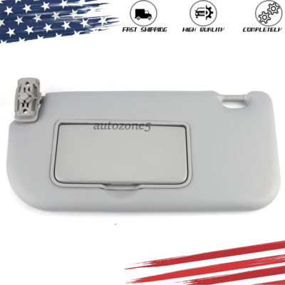Gray Driver Side Sun Visor For 2005-2010 Kia Sportage - Direct OE Replacement, 852021F210LX