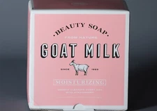 SHOWER MATE BEAUTY SOAP GOAT MILK W/STRAWBERRY MOISTURIZING BOX 12 BARS 38oz. 