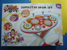 Beat Bop Super Star DRUM SET for Kids 3 ORIGINAL OWNER Working WATCH THE VIDEO
