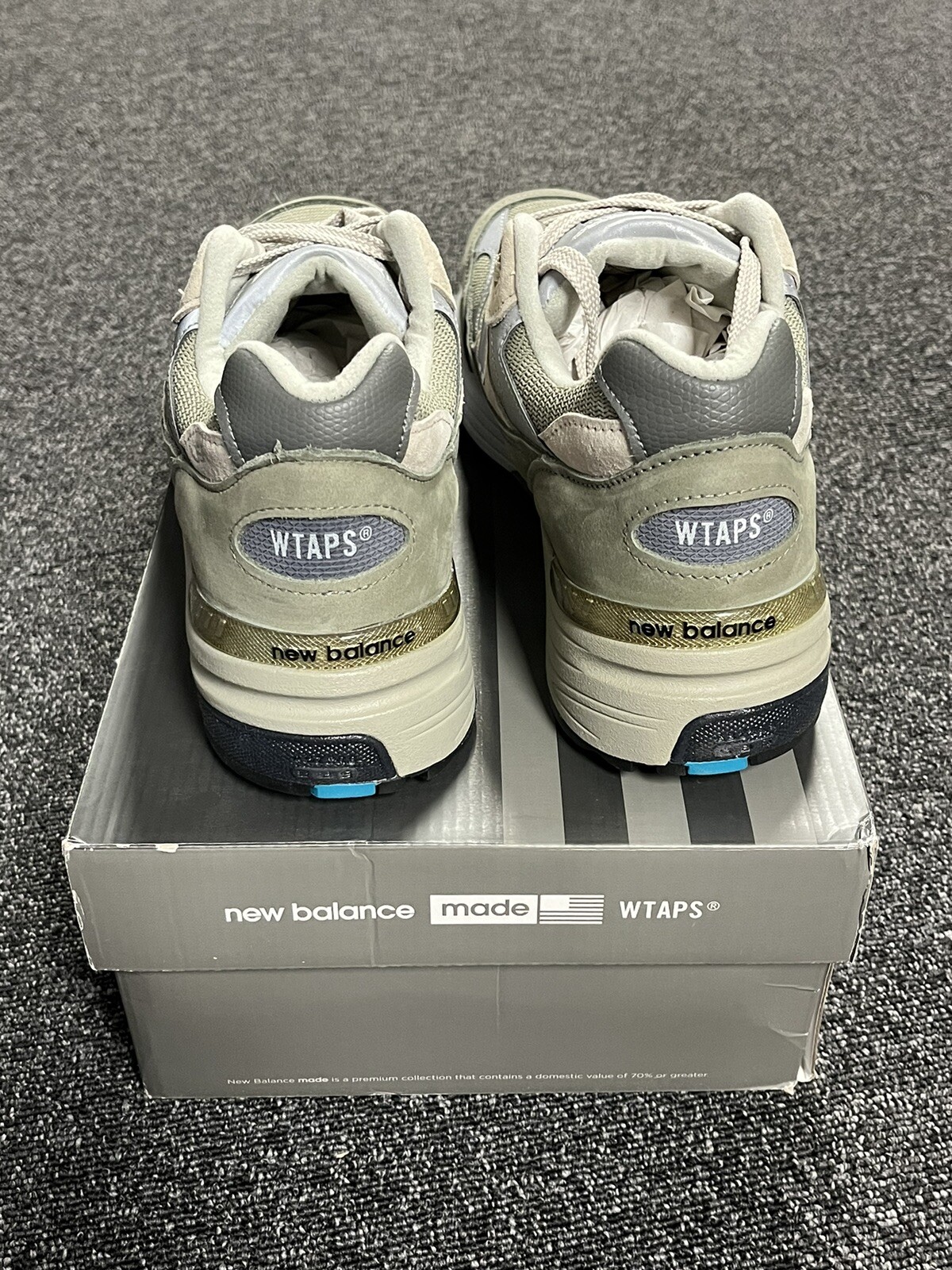 Size 10.5 - New Balance WTAPS x 992 Made in USA Olive Drab for 