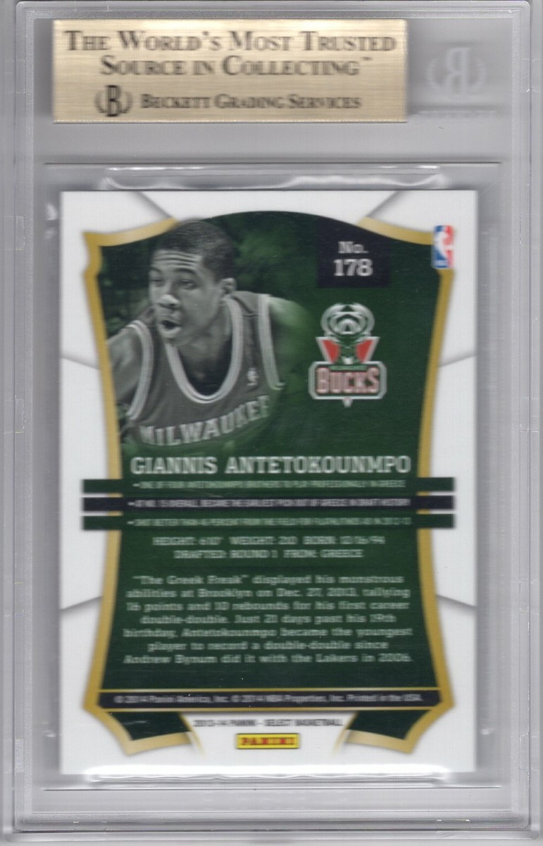 GIANNIS ANTETOKOUNMPO 2013-14 PANINI SELECT ROOKIE RC #178 BGS 9.5