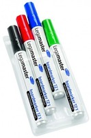 Whiteboard-Marker Etui Mit 4 StüCk Farblich Sortiert - Schwarz, Rot, Blau, GrüN