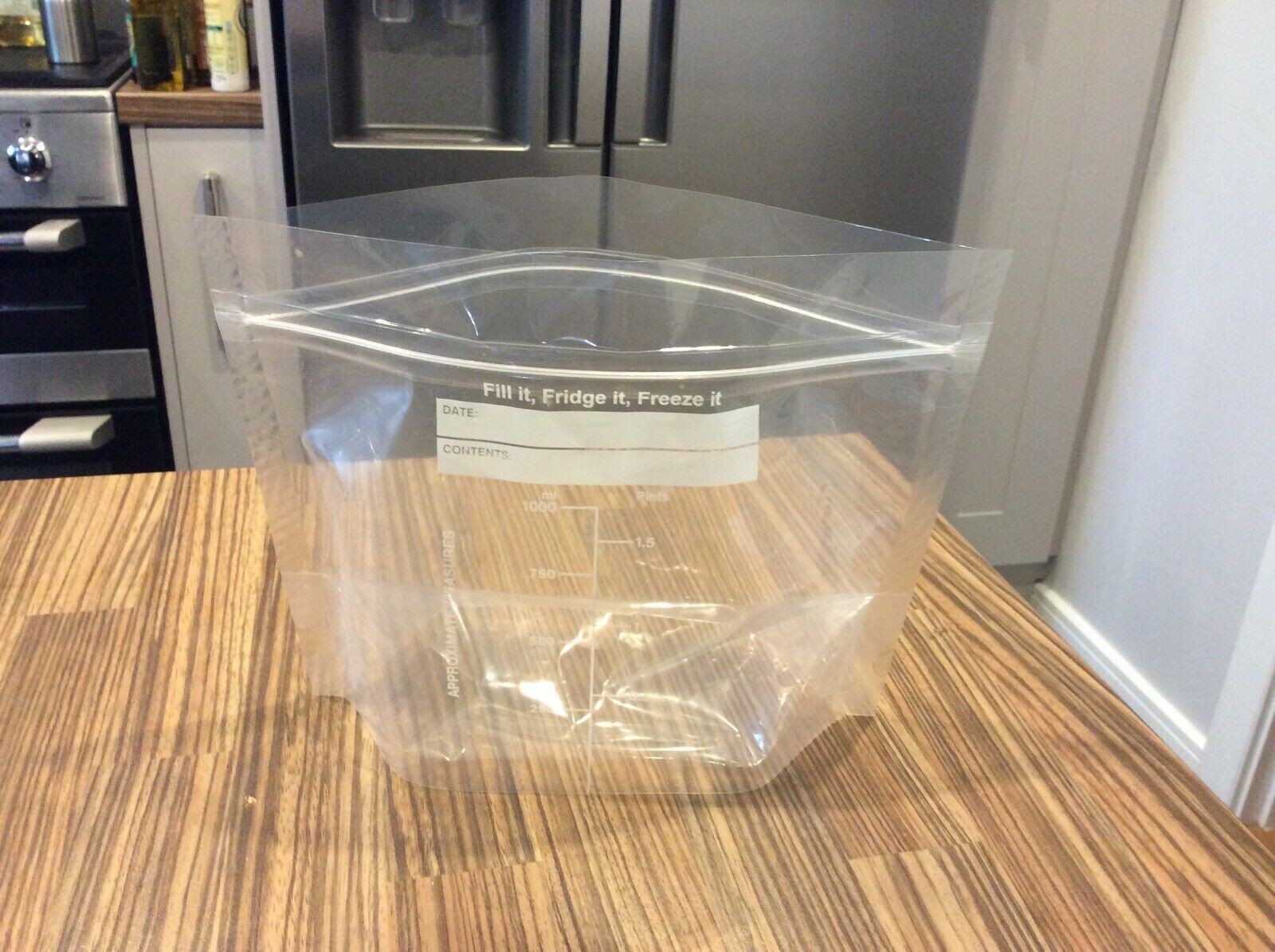 POUR AND STORE LIQUID FOOD STORAGE RESEALABLE POUCH BAGS FREEZER SOUP