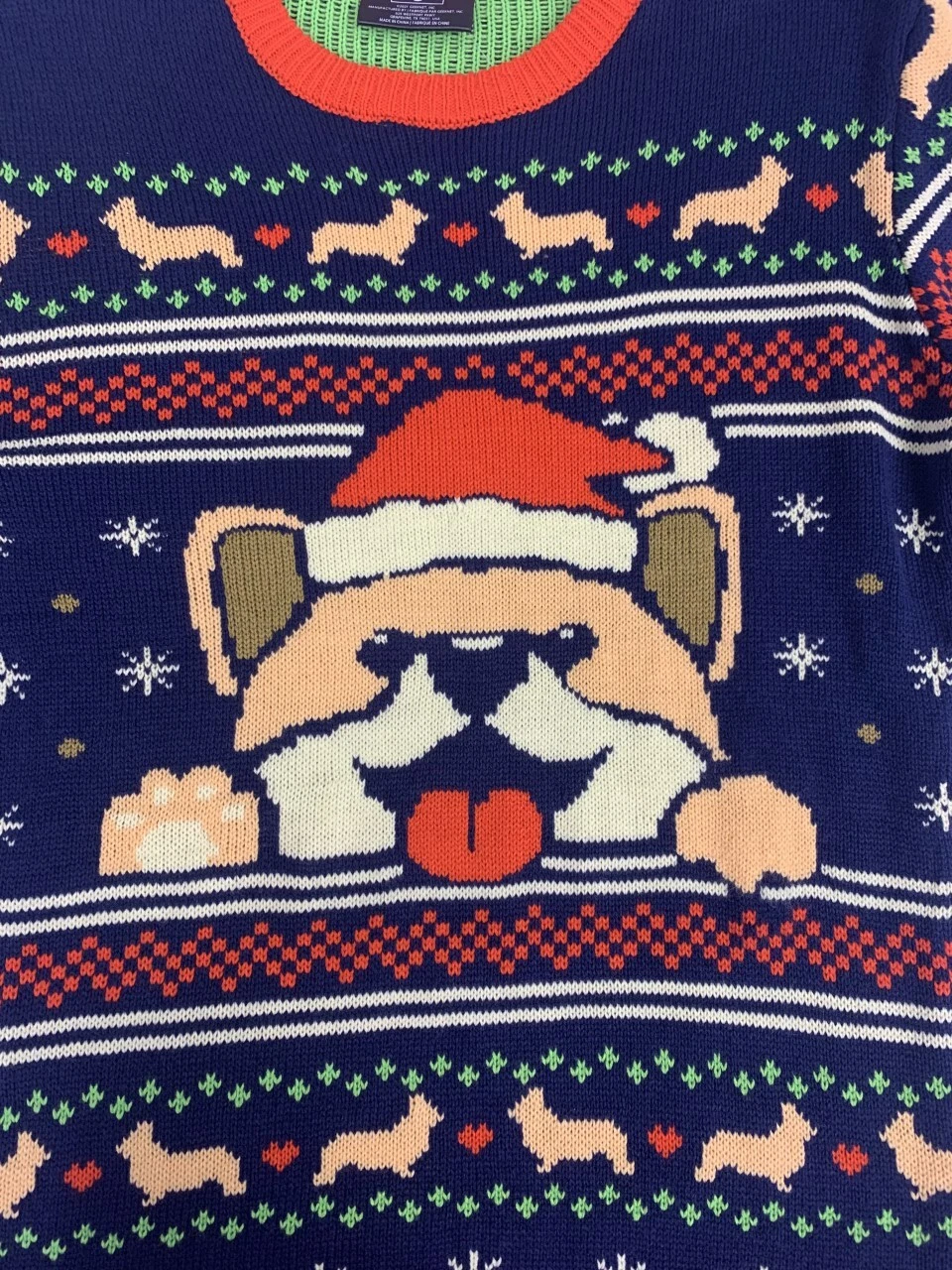 Geeknet Corgi Dog Holiday Ugly Sweater