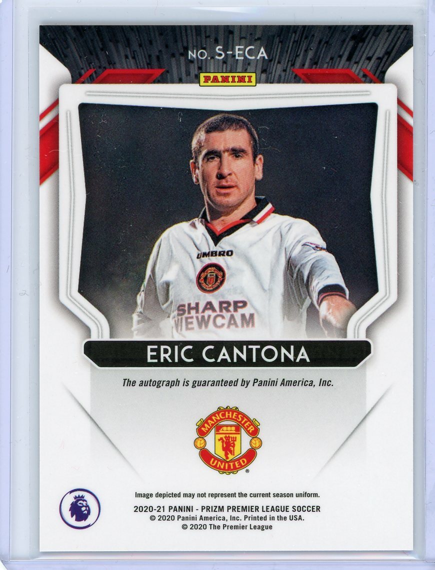2020/21 Panini Prizm Premier League Signatures #S-ECA Eric Cantona