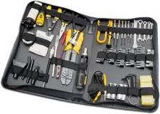 100 Piece Computer Technician Tool Kit for Repairing, Wiring, Cleaning,...