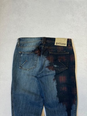 John Galliano Women Blue Regular Flared Bootcut Fit Jeans John Galliano Women Blue Regular Flared Bootcut Fit Jeans