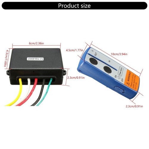 Wireless Electric Winch Remote Control Set for Trucks & ATVs with 100 Foot Range - Picture 8 of 8