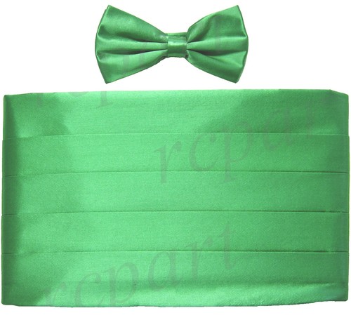 J McLaughlin Green Paisley Cummerbund Adjustable‎ Formal Cream/Blue Heirloom Paisley Madison Fancy Pants | Men main image 4