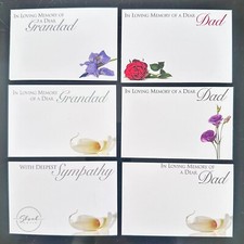 ShredAstic Dad Grandad FUNERAL MEMORIAL Florist Flower Message Cards small 6x9cm