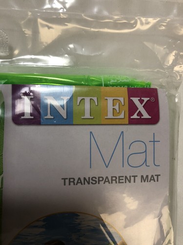 Intex Transparent Inflatable Pool Float Floating Mat Green 72in x 27in - Picture 4 of 7