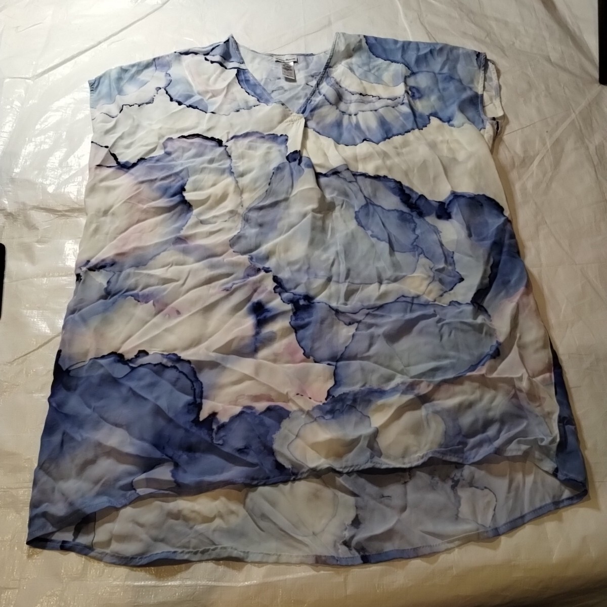 Tommy Bahamas Women's Size S/M Blue And White Mumu Sleeveless - Main Image