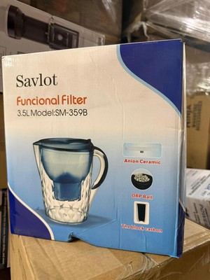 Alkaline Water Filter Pitcher-3.5 Liters Improve PH, 2 Filters Included, BPA