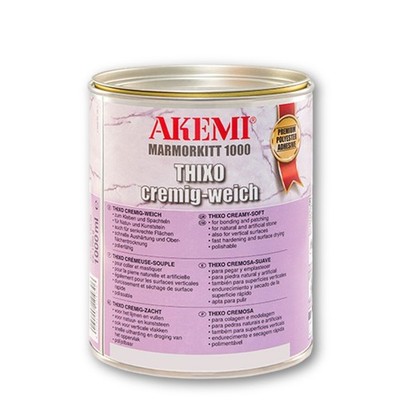 Akemi Marmorkitt 1000 Thixo / JURAGELB / Steinkitt / standfest / 1 Liter Dose