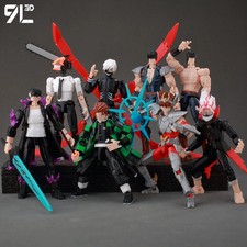 9L3D Printed Anime Naruto Jujutsu Kaisen One Piece Characters Lucky13 Dummy