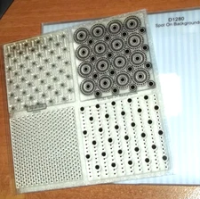 CTMH D1280 SPOT ON BACKGROUNDS ~ 2.75" X 2.75" BACKGROUNDS, Circles. Dots, Stars