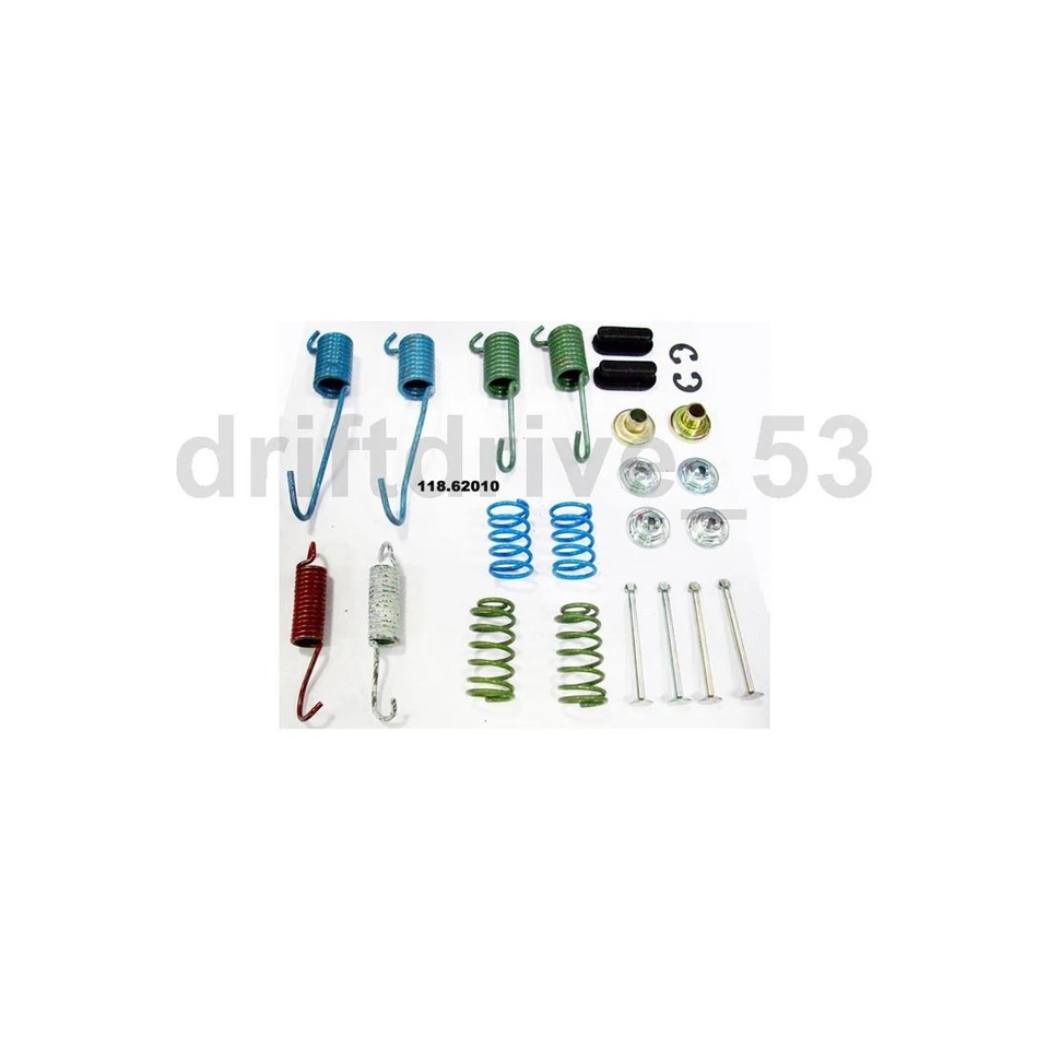 Kit de herrajes de freno de tambor delantero trasero para Chevrolet Camaro 1967 1968 1969 Foto 4 de 4