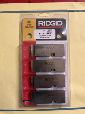 #ad Ridgid 47770 1” 2” NPT High Speed Unv Right Hand C $150.00
