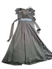 Black embossed midi dress sz 10