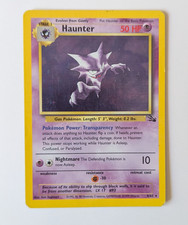 Haunter 6/62 Fossil Holo Rare Vintage WOTC Pokemon Card MP+
