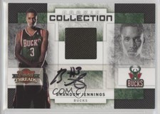 2009-10 Panini Threads Signatures 11/50 Brandon Jennings #9 Auto 3c7
