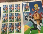 1998 Warner Bros 32 cent stamps Mint Full Sheet Sylvester & Tweety Looney Tunes — photo 1