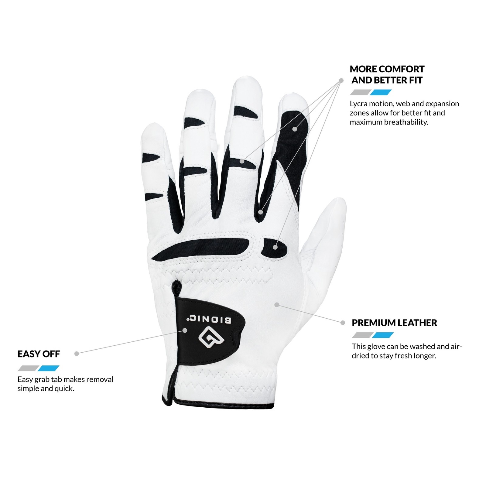 Bionic StableGrip 2.0 with Dual Expansion Zone Golf Gloves