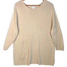 Wilfred Aritzia Tunic Top Women's Size Medium Tan Blanchard Ribbed Linen Blend