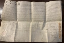 1841 Antique Vellum Land Deed - Bucks County PA - Overholt - Distilling Lineage?