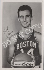 RPPC-Basketball-Basket Ball-NBA-Boston Celtics-Bob Cousy-1950-1963-Real Photo