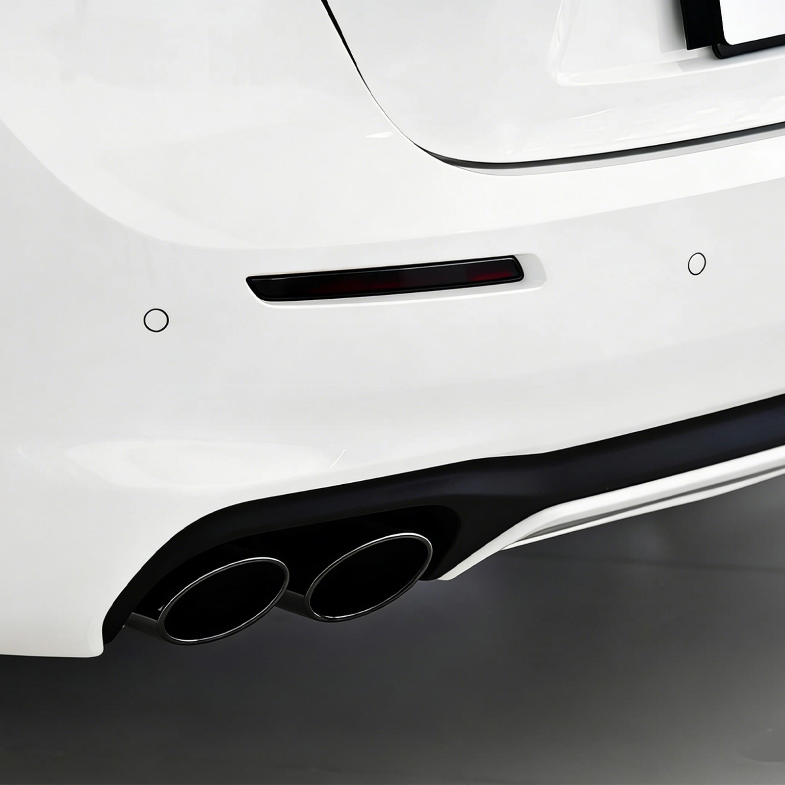 Smoked Black Rear Fog Tail Light Lamp Cover Trim For Maserati Ghibli 18-23 US