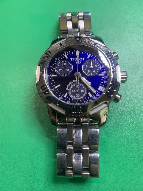 Tissot PRS 200 chronograph 40 mm Blue Dial | eBay