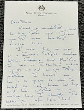 Fred Rogers Lengthy Signed Autograph Two Page Handwritten Letter PSA/DNA