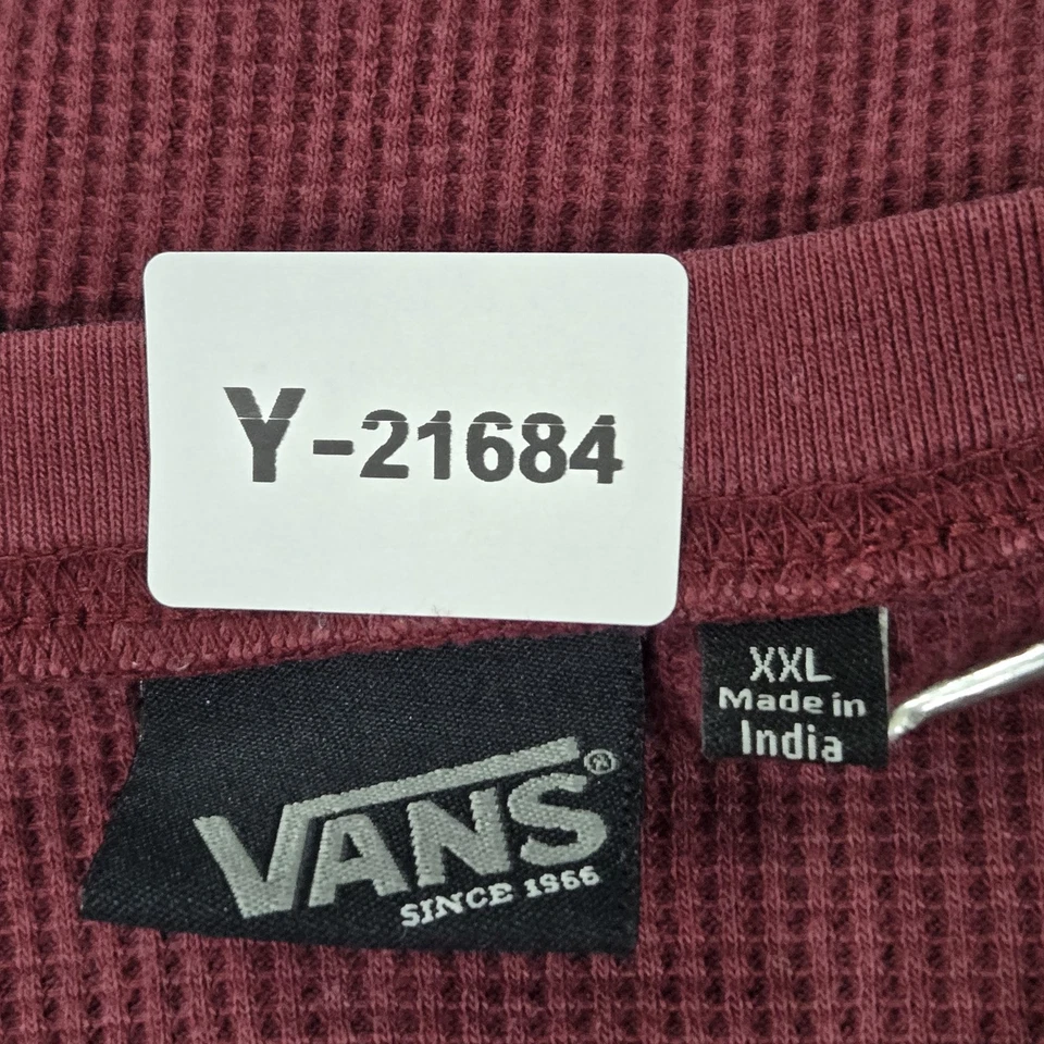 Camisa Vans Niño XXL Borgoña Rayas Manga Larga Foto 2 de 4